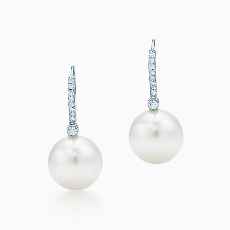 Tiffany&nbsp;South&nbsp;Sea&nbsp;Noble:Boucles d’oreille avec perle