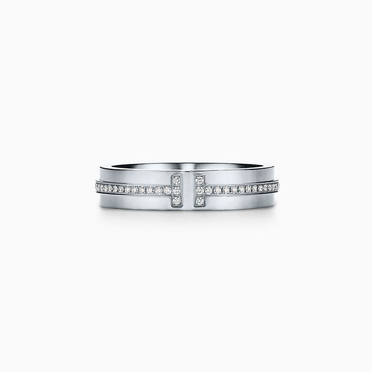 Tiffany T:窄版鑽石戒指