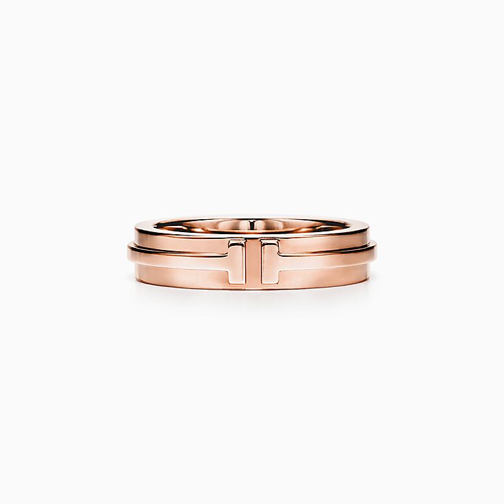 Anillos para hombre Tiffany T en Oro Rosa Tiffany Co