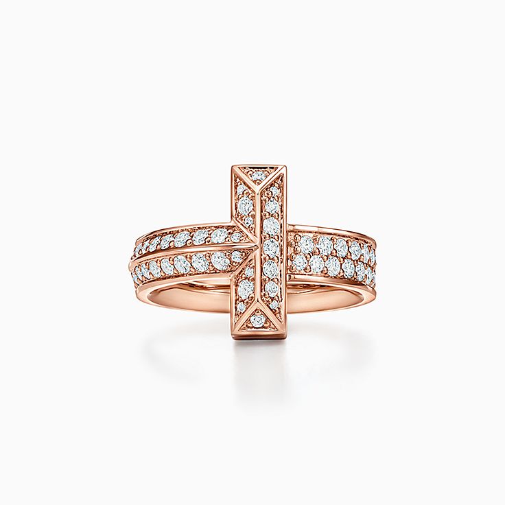 Anillos con Diamantes en Oro Rosa Tiffany Co