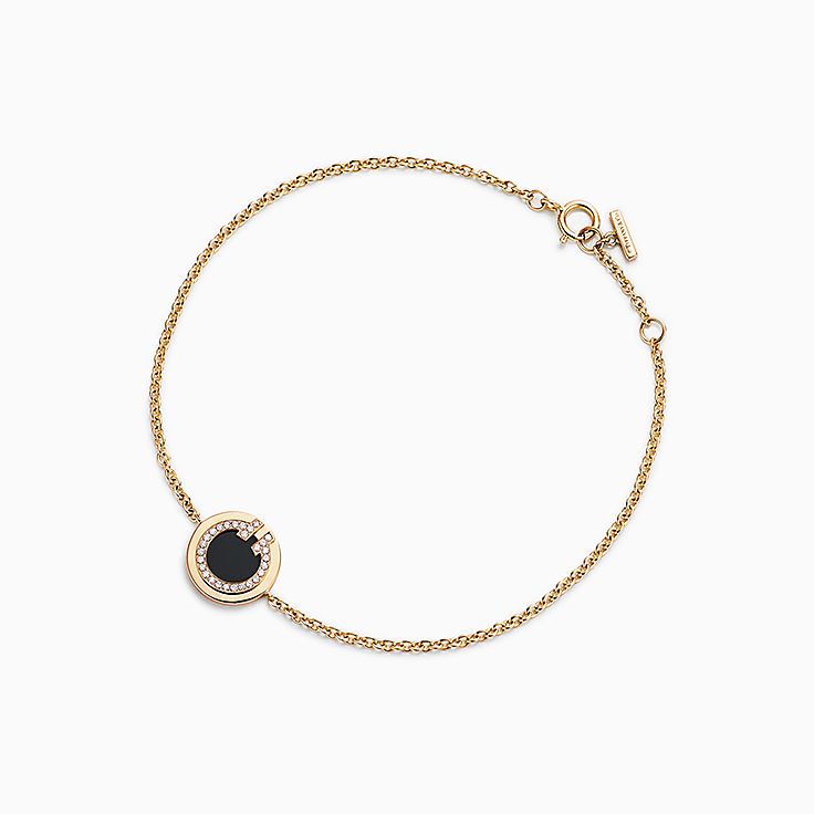 Tiffany  Co Jean Schlumberger Diamond  Black Paillonne Enamel Bracelet  Vintage  Shreve Crump  Low