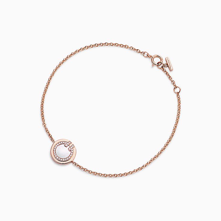 Tiffany T:Diamond and Mother-of-pearl Circle Bracelet