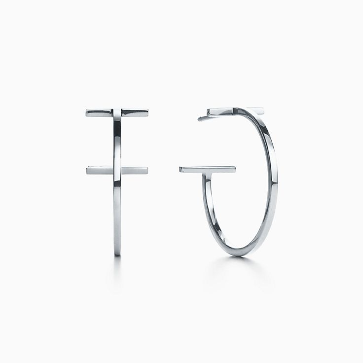 tiffany and co silver hoops