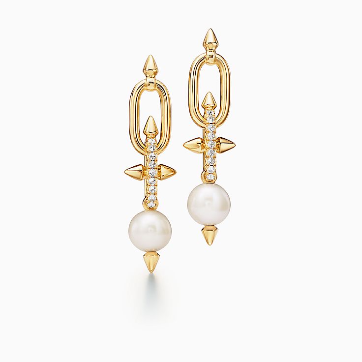 Tiffany Titan by Pharrell Williams:Pearl Earrings