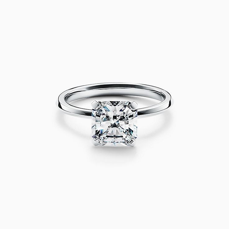 Tiffany True 鉑金鑲單顆 Tiffany True 鑽石訂婚戒指