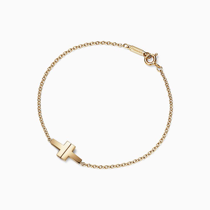 tiffany t double chain bracelet