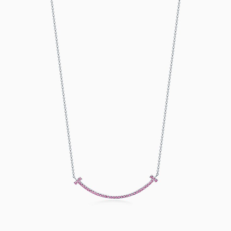 tiffany pink sapphire necklace