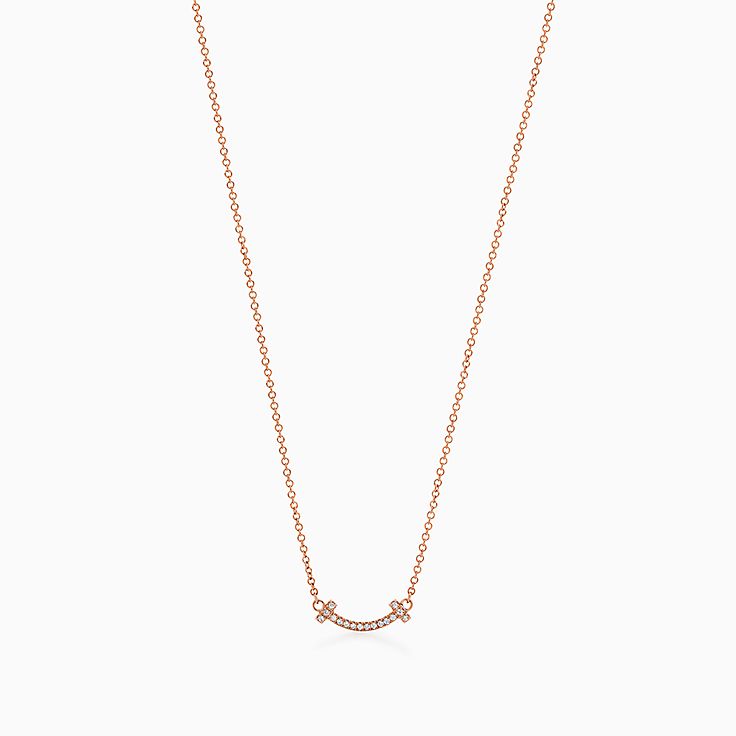 rose gold tiffany and co necklace