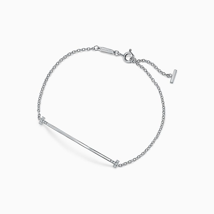 Tiffany&Co. Tナロー チェーン ブレスレット シルバー925