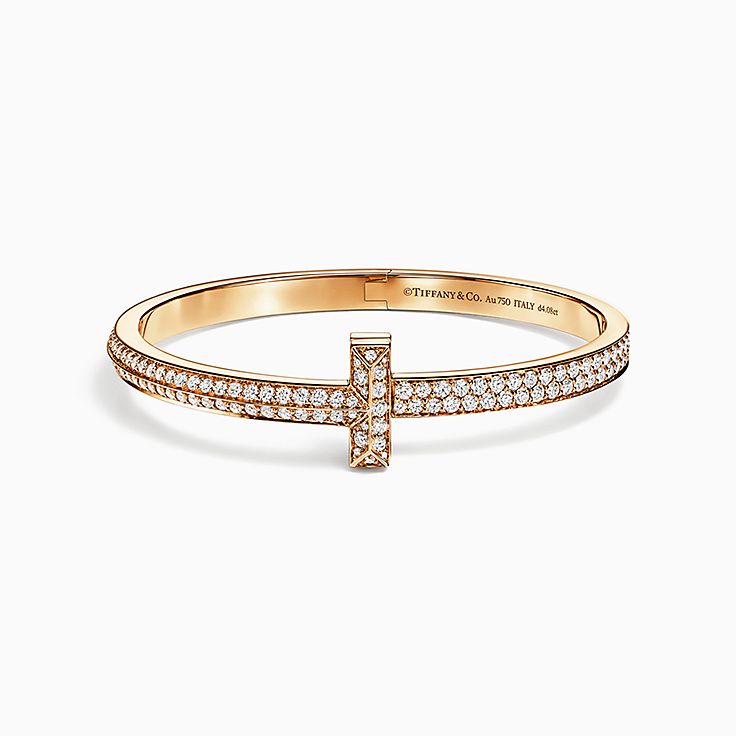 Tiffany gold deals and diamond bracelet