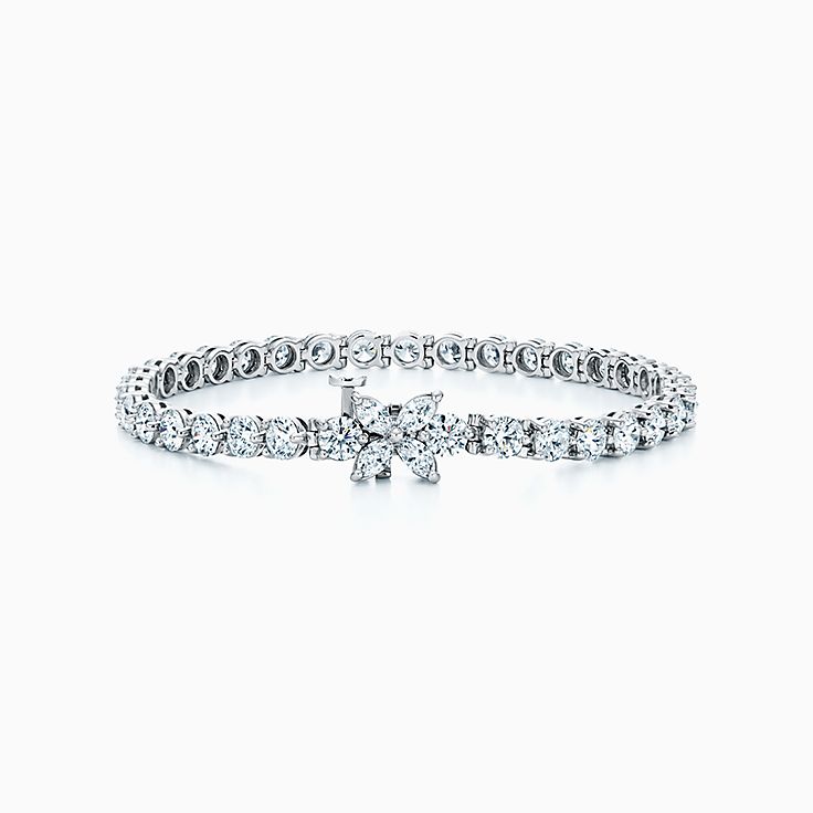 Bracelets en Platine avec Diamant 
