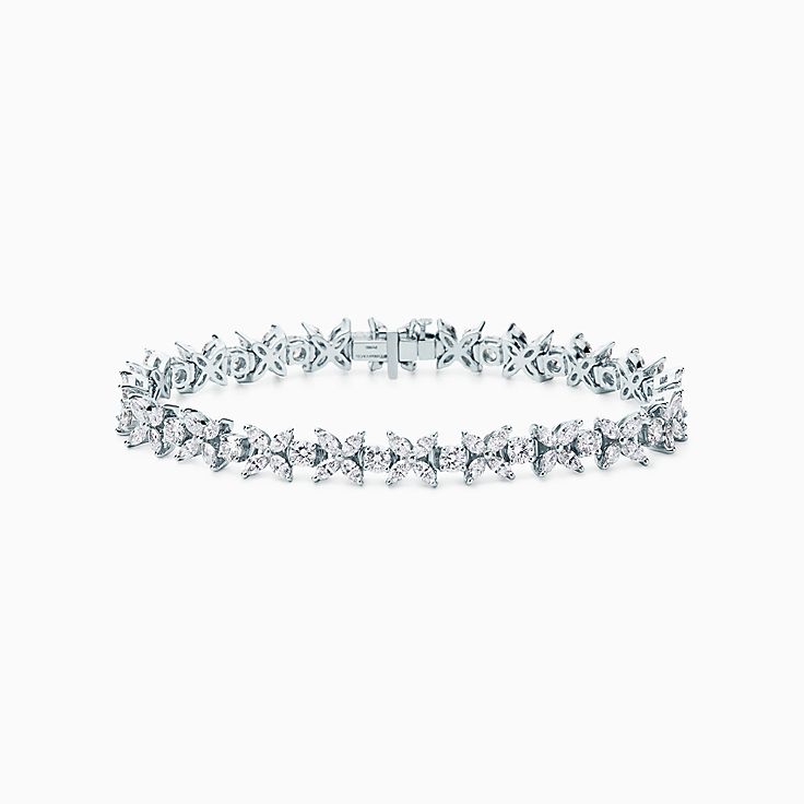 Eternal Circle of Love Platinum Bracelet with Diamonds SJ PTB 101