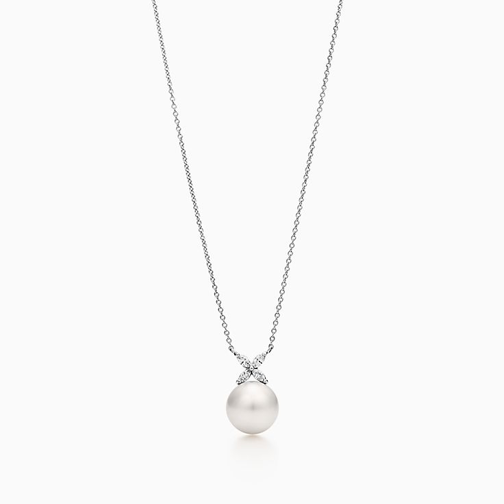 pearl drop necklace tiffany