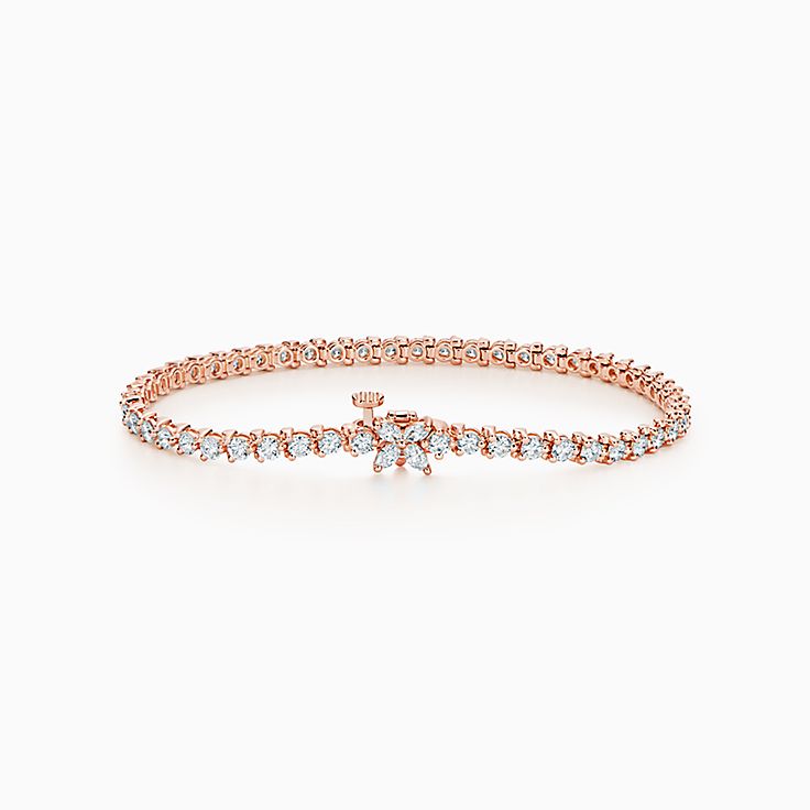 Tiffany & Co. Diamond Solitaire Bracelet in 18k Rose Gold