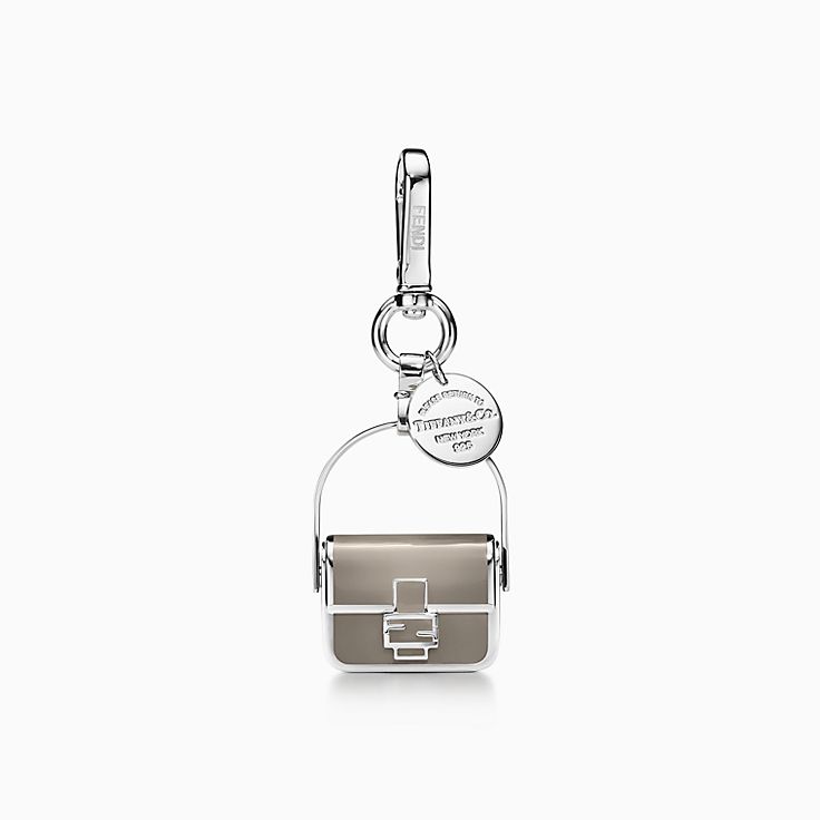 ハンドバッグ FENDI PICO BAGUETTE CHARM FENDI Pico Baguette Charm Yellow gold Micro glass bead Chain