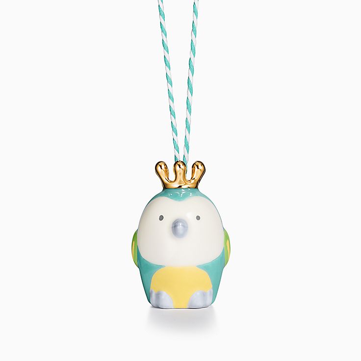 Tiny Tiffany:Adorno de bebé pájaro