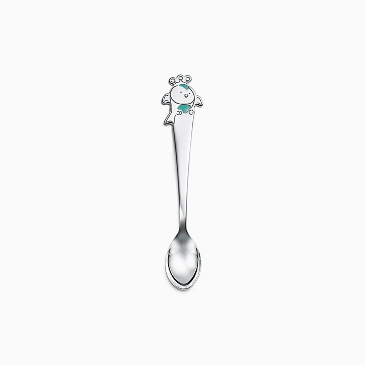 Tiny Tiffany:Cucharita de bebé pájaro