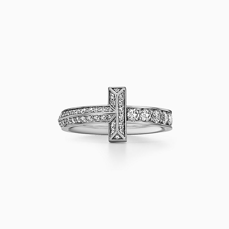 ティファニー T リング ホワイト ゴールド | Tiffany & Co 