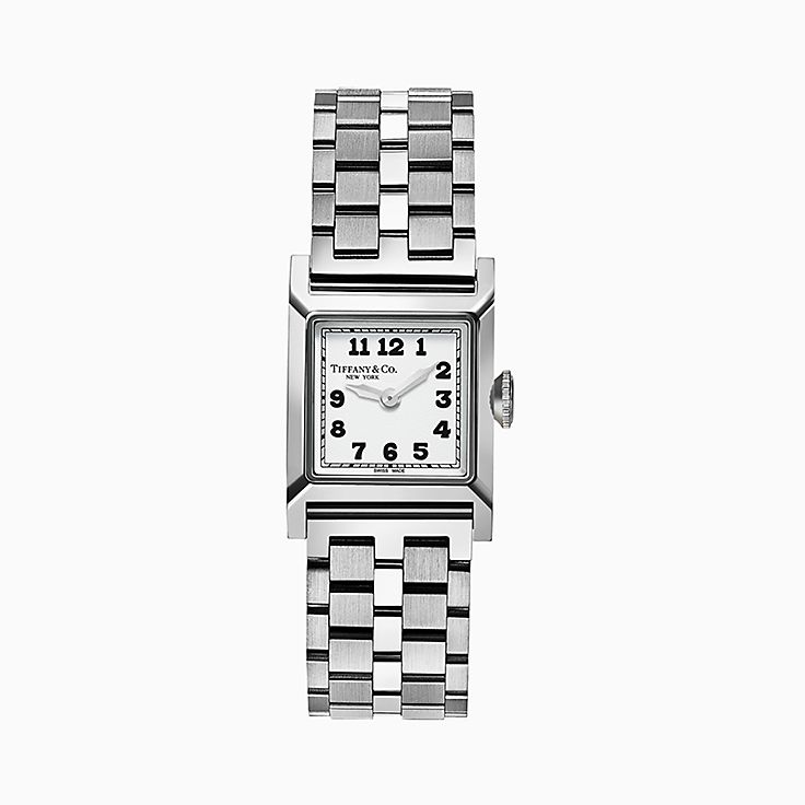 Union Square 20 mm Watch in Steel with a White Dial