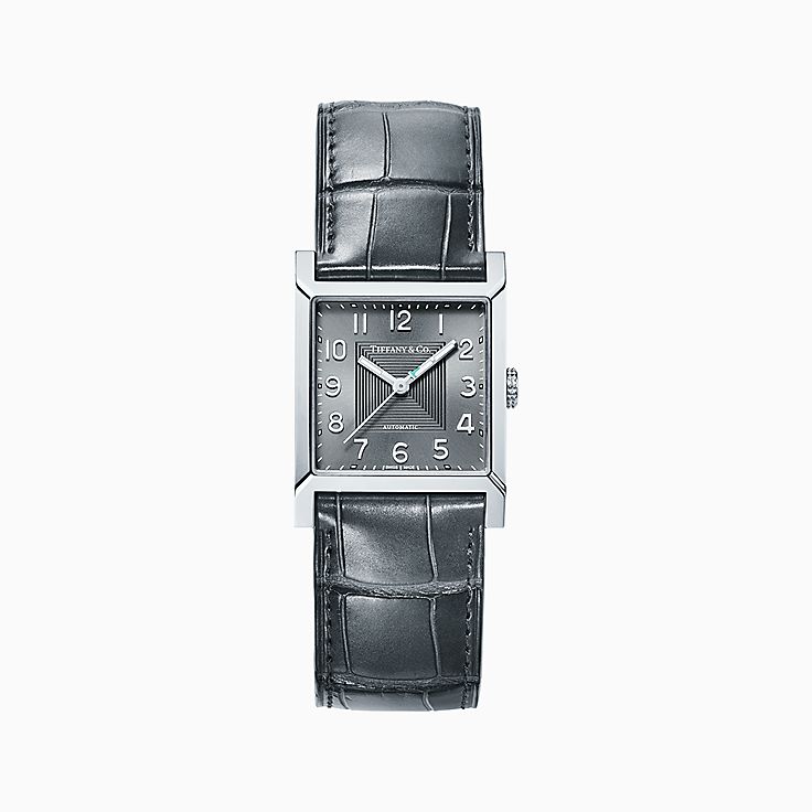 ティファニー 17 メイカーズ 27mm スクエア ウォッチ ステンレススチール Tiffany Co