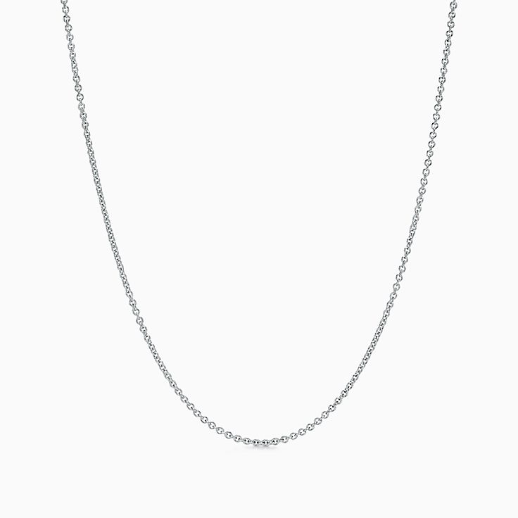チェーン 18K ホワイトゴールド、長さ 18