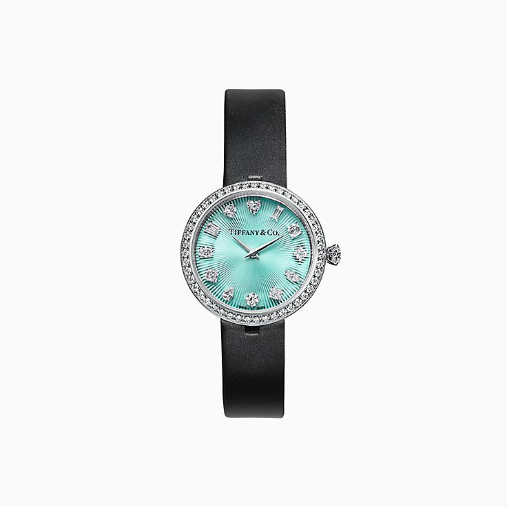 ティファニー エタニティ 28MM ラウンド ウォッチ ダイヤモンド ホワイトゴールド | Tiffany & Co.