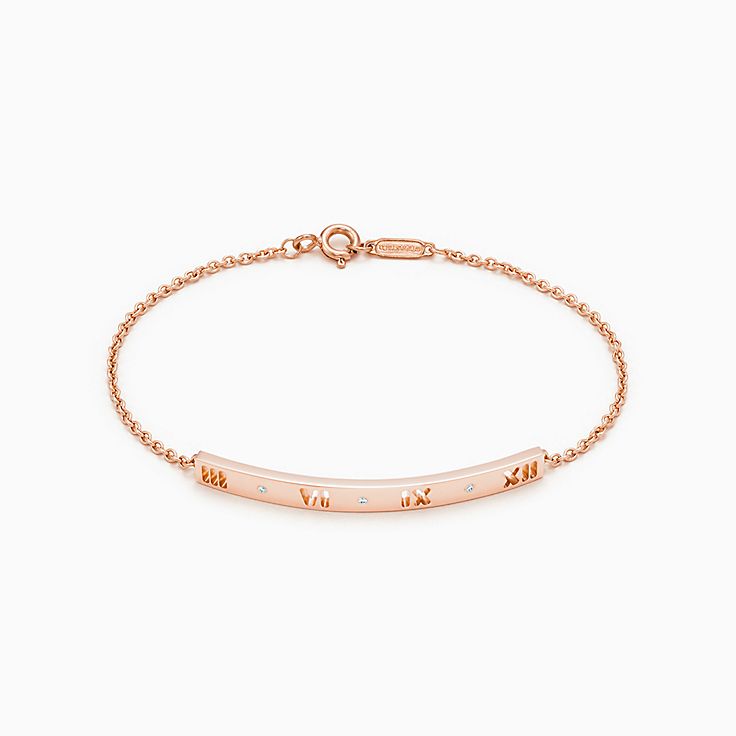 Atlas® pierced bracelet in 18k rose 