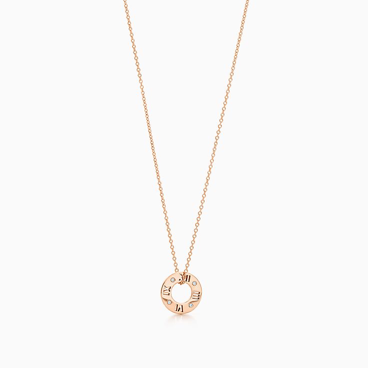 Atlas™ pierced pendant in 18k rose 