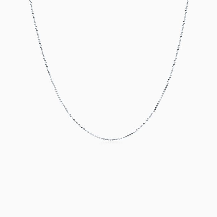 tiffany 18k white gold chain