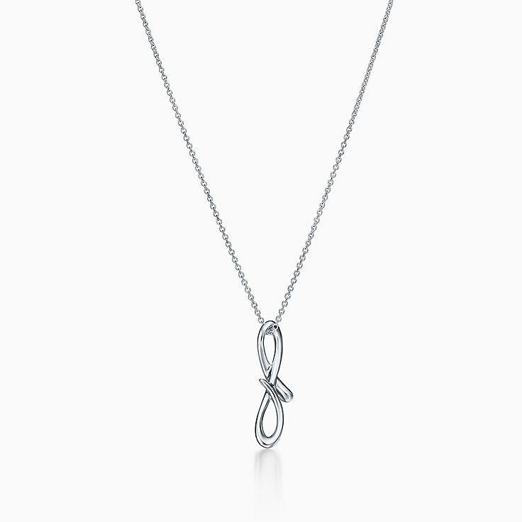 Pendente Alphabet lettera F in argento, piccolo. Collezione ...