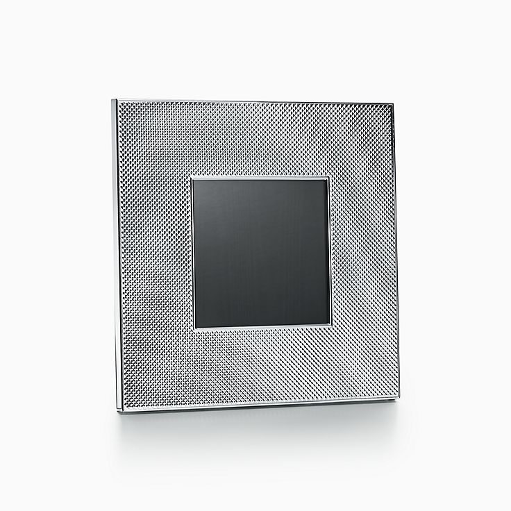 Cadre Carre Diamond Point En Argent Sterling Tiffany Co