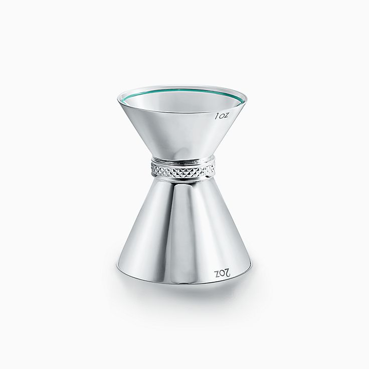 Diamond Point jigger in sterling silver with a Tiffany Blue® accent. |  Tiffany u0026 Co.