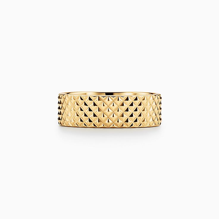 tiffany mens gold ring