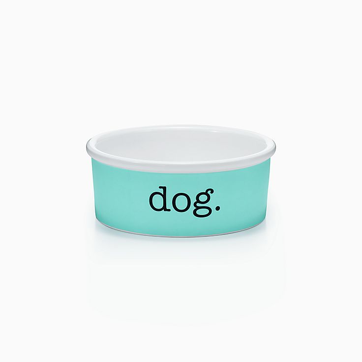 Dog bowl in bone china, small. | Tiffany & Co.