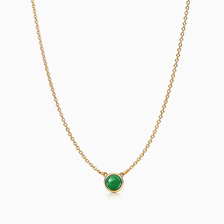 tiffany green necklace