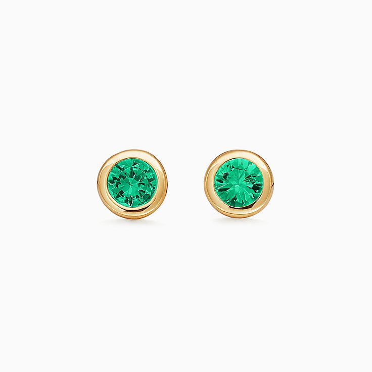 tiffany bezel earrings