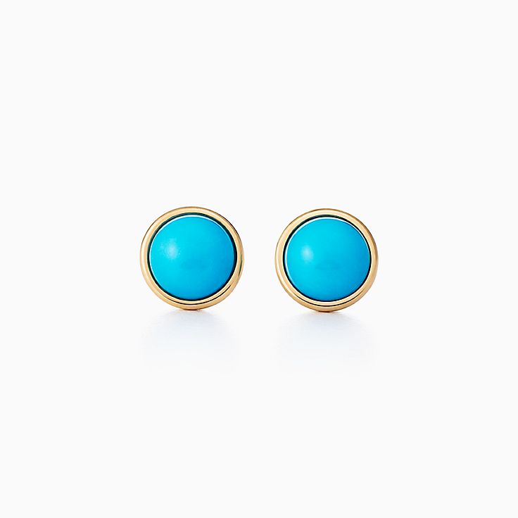 Turquoise Earrings Studs Hoops Tiffany Co New