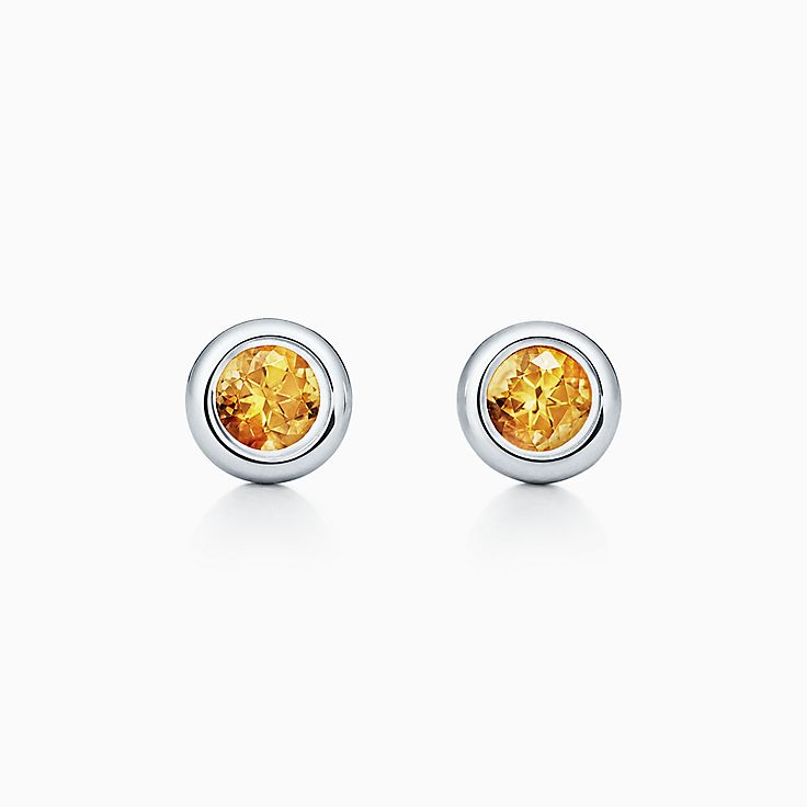 Colored Gemstone Earrings Studs Hoops Tiffany Co New