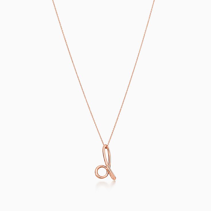 tiffany letter d necklace