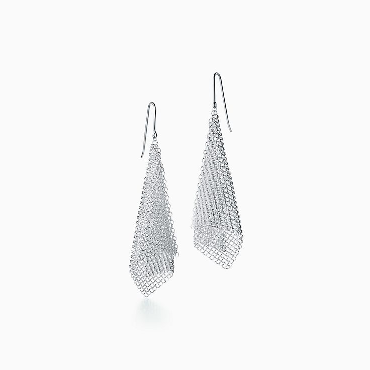 tiffany elsa peretti mesh earrings