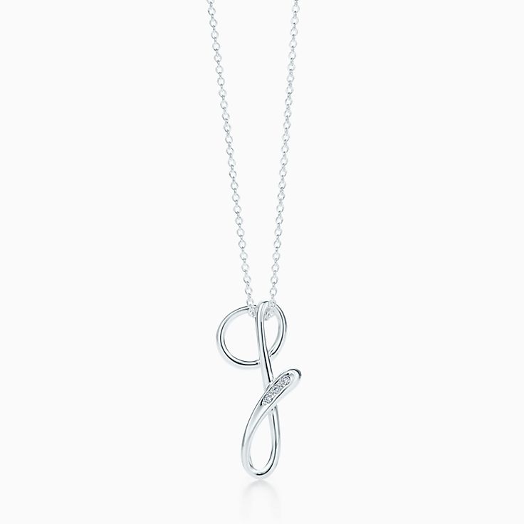 tiffany letter g necklace