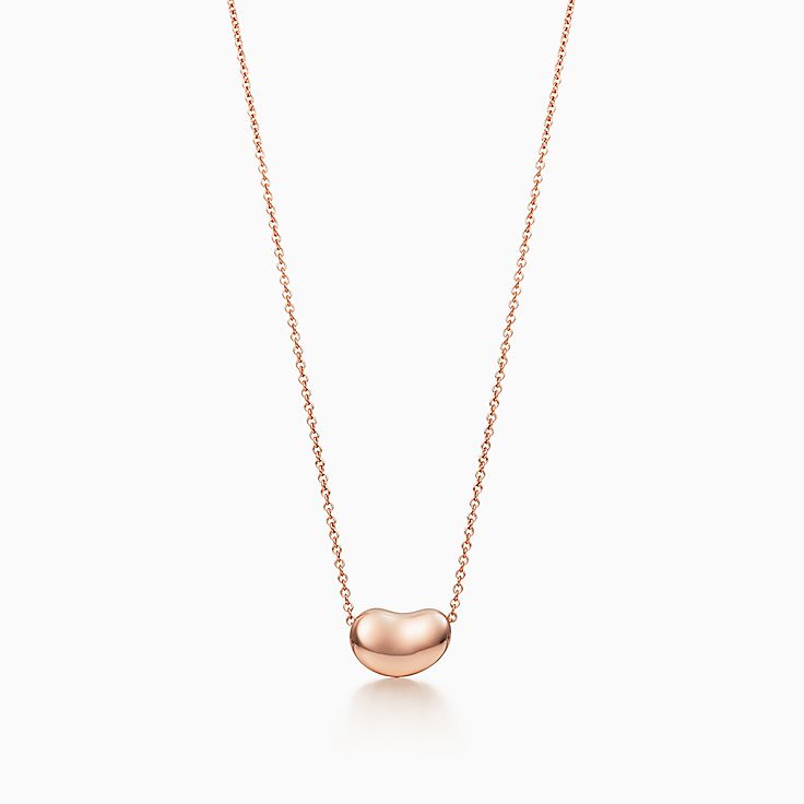 tiffany bean necklace gold