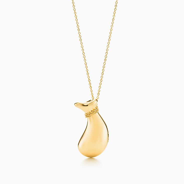 Elsa Peretti® Bottle jug pendant in 18k 