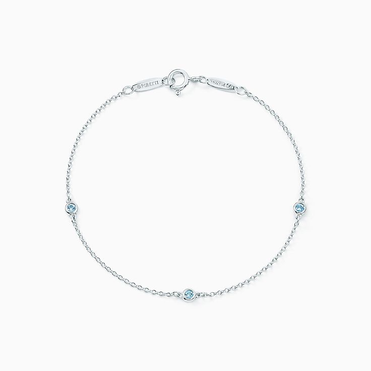 aquamarine tiffany bracelet