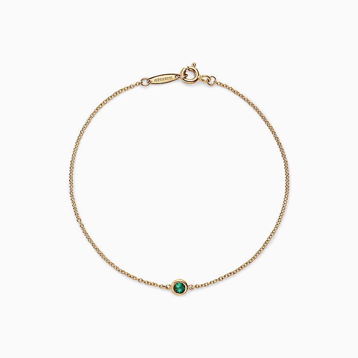 White gold emerald deals bracelet