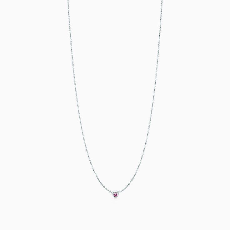 TIFFANY & CO.] Tiffany Jazz Grajued Necklace PT950 Platinum x Diamond x Pink  Sapphire Ladies Necklace SA rank – KYOTO NISHIKINO