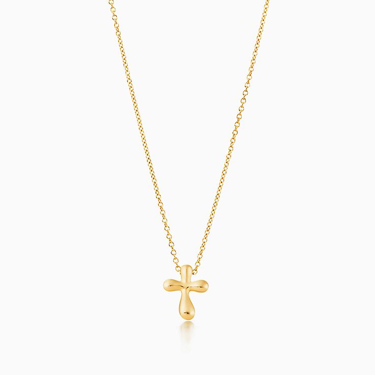 Tiffany diamond cross deals necklaces