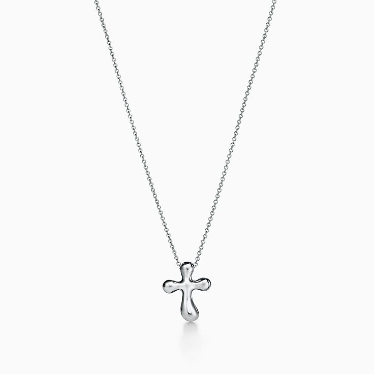 Elsa Peretti® cross pendant in sterling silver, 14 mm wide