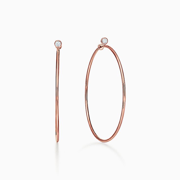 Gold hoop earrings tiffany deals and co