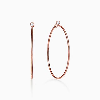 Elsa Peretti™:Diamond Hoop Earrings